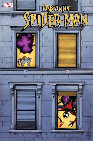 UNCANNY SPIDER-MAN #1 DAVE WACHTER WINDOWSHADES VAR