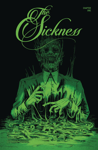 THE SICKNESS #1 2ND PTG FLUORESCENT INK COVER