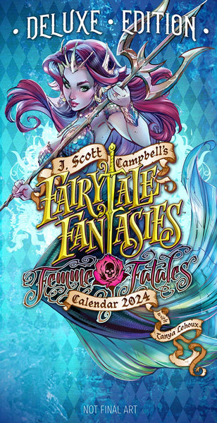 J SCOTT CAMPBELL FAIRYTALE FANTASIES 2024 CALENDAR DLX ED