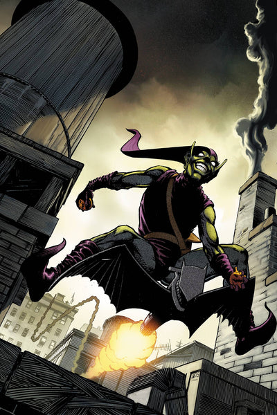 SPIDER-MAN SHADOW GREEN GOBLIN #1 INCV GEM VIR VAR