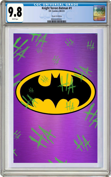 KNIGHT TERRORS BATMAN #1 HAHA PURPLE FOIL CGC EXCLUSIVE