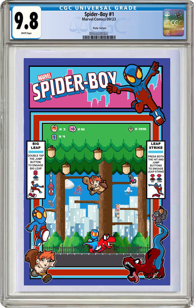 SPIDER-BOY #1 MATTHEW WAITE 8-BIT CGC EXCLUISVE