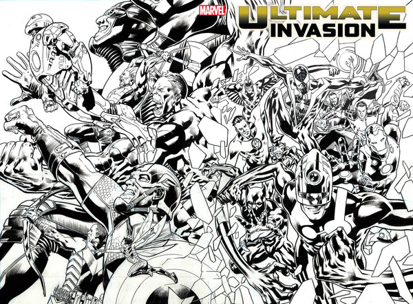 ULTIMATE INVASION #1 (OF 4) INCV HITCH WPRD B&W VAR