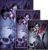 VAMPIRELLA VS SUPERPOWERS #1 OSH RED VIRGIN EXCLUSIVE THREE PACK