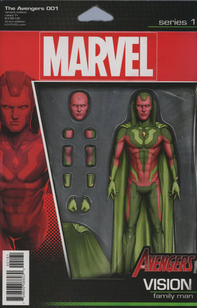AVENGERS VOL 6 #1 COVER VARIANT D ACTION FIGURE VISION