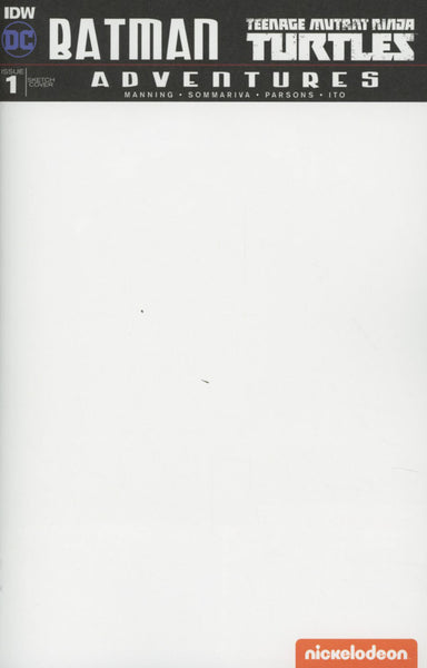 BATMAN TMNT ADVENTURES #1 SUB VARIANT C BLANK FOR SKETCH LIMIT 1
