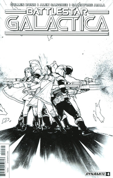 BATTLESTAR GALACTICA VOL 3 #4 CVR C 10 COPY B&W IN