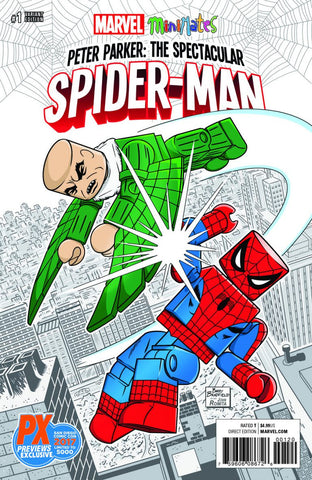 SDCC 2017 PETER PARKER SPECTACULAR SPIDER-MAN #1 MINIMATES VARIANT