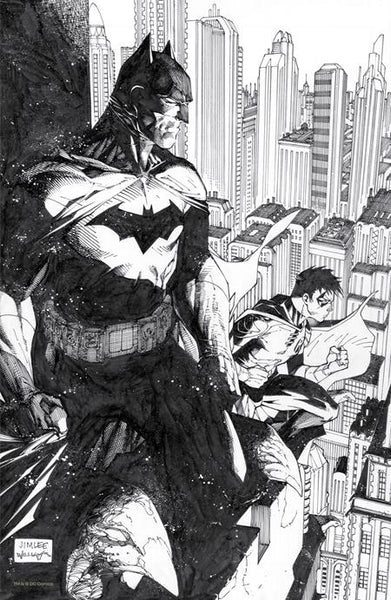 BATMAN #125 CVR K INC  JIM LEE & SCOTT WILLIAMS BLACK & WHITE CARD STOCK VAR