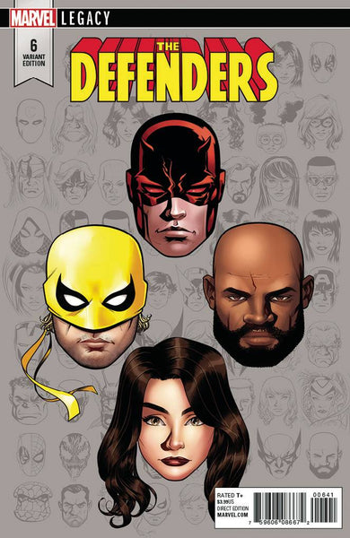 DEFENDERS #6 MCKONE LEGACY HEADSHOT VAR LEG