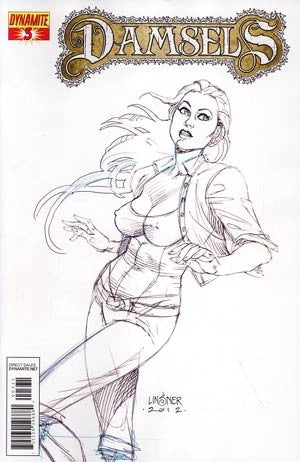 Damsels #3 Incentive Sketch Cover