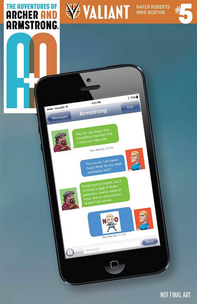 A&A #5 ADVENTURES OF ARCHER & ARMSTRONG CVR E EMOJI VARIANT