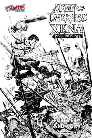 ARMY OF DARKNESS XENA FOREVER & A DAY #1 NYCC SKETCH VARIANT
