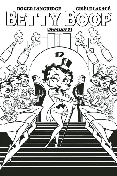BETTY BOOP #4 COVER C BONE B&W SKETCH VARIANT