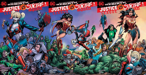 JUSTICE LEAGUE VS SUICIDE SQUAD #1 SG BART SEARS 3 PACK VARIANT