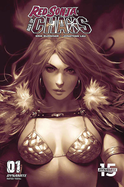 RED SONJA AGE OF CHAOS #1 DERRICK CHEW MONOCHROMATIC INCV