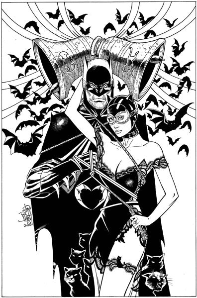 BATMAN #50 JIM BALENT B&W EXCLUSIVE
