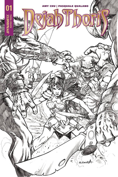 DEJAH THORIS #1 CVR H 40 COPY DAVILA B&W INCV