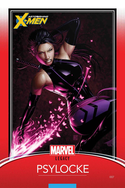 ASTONISHING X-MEN #7 CHRISTOPHER TRADING CARD VAR LEG
