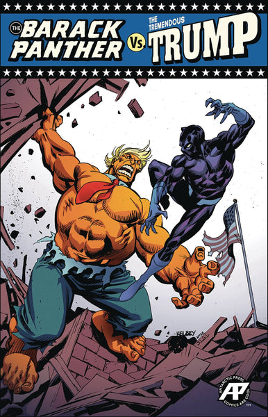 BARACK PANTHER VS TREMENDOUS TRUMP #1 (OF 1) BLUE