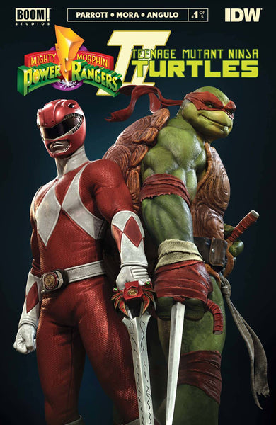 MIGHTY MORPHIN POWER RANGERS TEENAGE MUTANT NINJA TURTLES MMPR TMNT II #1 (OF 5) 2ND PTG GRASSETTI