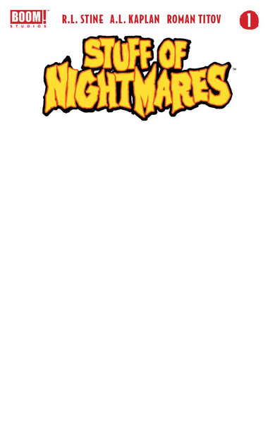 STUFF OF NIGHTMARES #1 (OF 4) CVR E BLANK SKETCH VAR