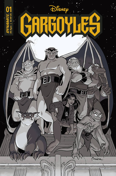 GARGOYLES #1 CVR P INCV CONNER B&W