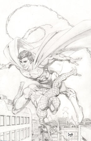 MARVEL/DC: SPIDER-MAN/SUPERMAN #1 GREG CAPULLO VIRGIN SKETCH VARIANT