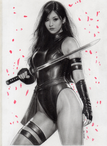 GUI CHAVES FOIL PSYLOCKE ARTBOOK EXCLUSIVE