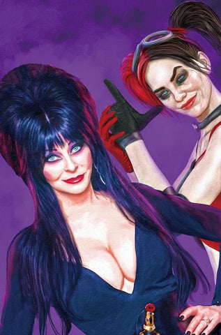 HARLEY QUINN X ELVIRA #1 CVR S INC MARK SPEARS VIRGIN VAR