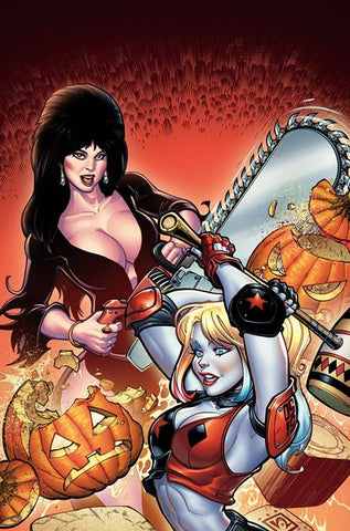 HARLEY QUINN X ELVIRA #1 CVR U INC CHAD HARDIN VIRGIN VAR