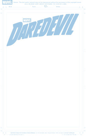 DAREDEVIL #1 BLUE LINE BLANK VAR