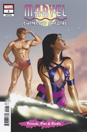 MARVEL SWIMSUIT SPECIAL FRIENDS FOES & RIVALS #1 TAURIN CLARKE VARIANT