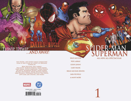 MARVEL/DC: SPIDER-MAN/SUPERMAN #1 GIUSEPPE CAMUNCOLI HOMAGE VARIANT