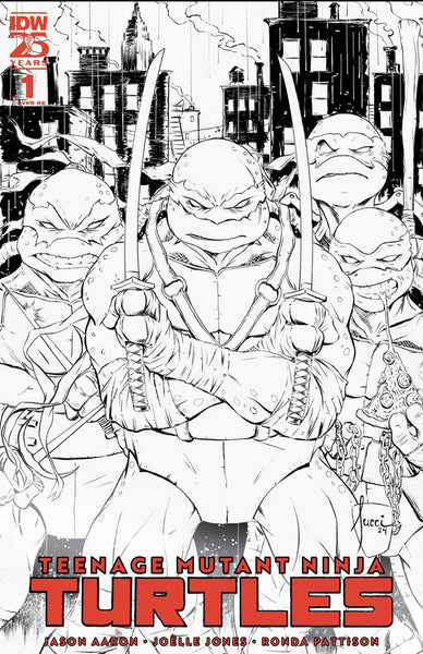 TEENAGE MUTANT NINJA TURTLES 2024 #1 BILLY TUCCI B&W EXCLUSIVE