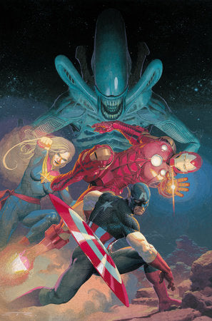 ALIENS VS AVENGERS #1 (OF 4) 2ND PTG ESAD RIBIC VAR