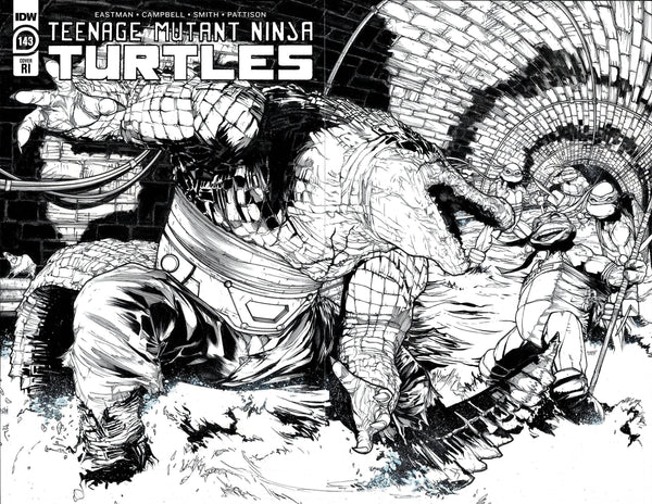 TMNT TEENAGE MUTANT NINJA TURTLES #143 INCV SANCHEZ B&W