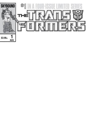 TRANSFORMERS #1 40TH ANNIVERSARY ED (ONE-SHOT) CVR C BLANK SKETCH