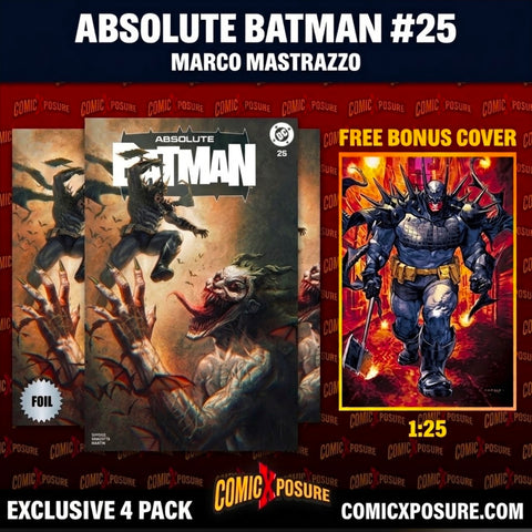 ABSOLUTE BATMAN #25 MARCO MASTRAZZO 3 PACK + BONUS