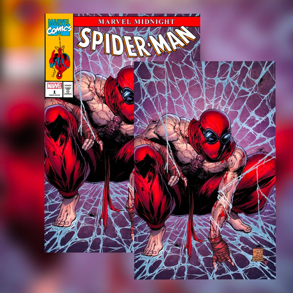 MIDNIGHT SPIDER-MAN #1 JONATHAN URBIE  NYCC HOMAGE EXCLUSIVE 2 PACK