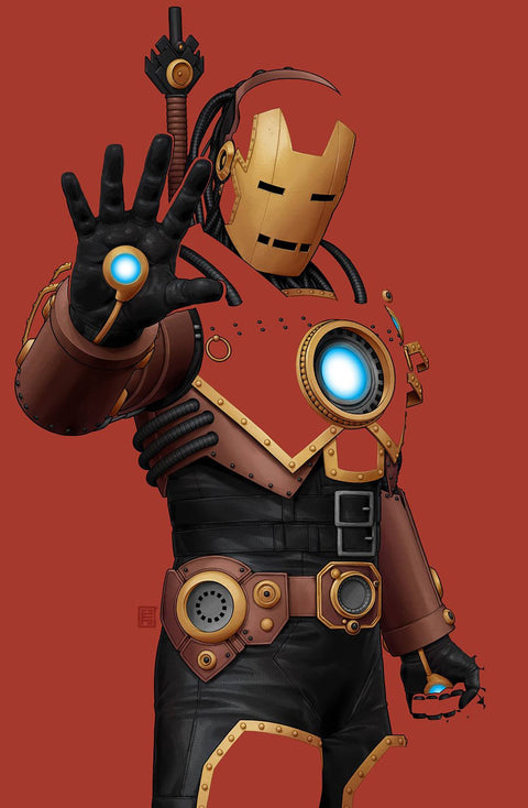 Iron Man #1 JTC Negative Space Virgin Variant cover