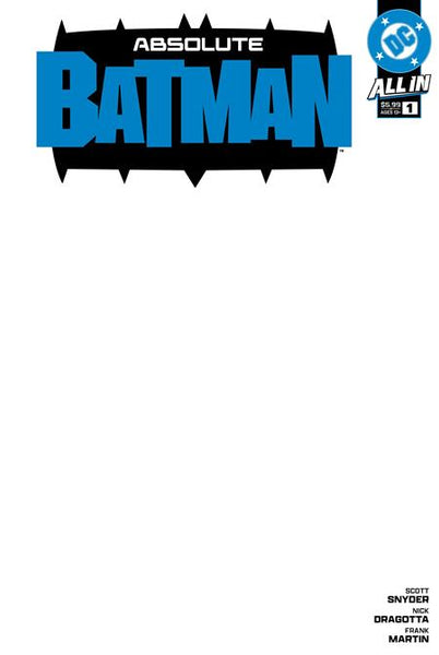 ABSOLUTE BATMAN #1 CVR I BLANK CARD STOCK VAR