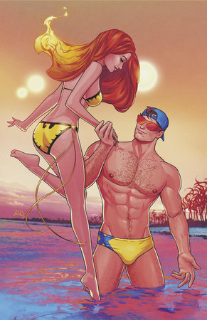 MARVEL SWIMSUIT SPECIAL FRIENDS FOES & RIVALS #1 RUSSELL DAUTERMAN VIRGIN
