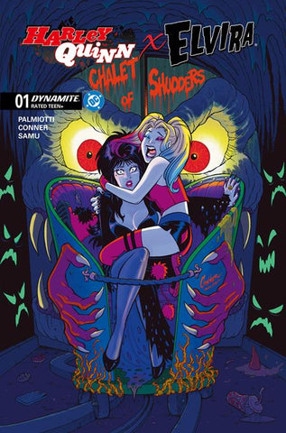HARLEY QUINN X ELVIRA #1 CVR P INC AMANDA CONNER FOIL VAR