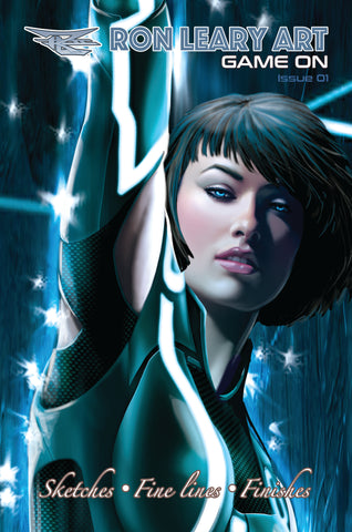 RON LEARY GAME ON TRON ART BOOK NYCC EXCLUSIVE