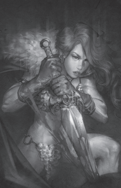 RED SONJA 2023 #1 OSH B&W VIRGIN RED EXCLUSIVE