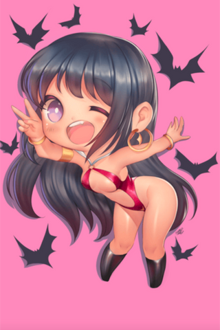 VAMPIRELLA #670 JOHN VASQUEZ CHIBI VIRGIN PINK EXCLUSIVE