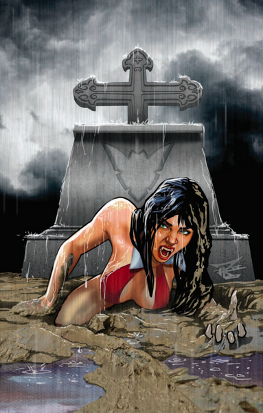 VAMPIRELLA DARK REFLECTIONS #5 RON LEARY NYCC VIRGIN EXCLUSIVE