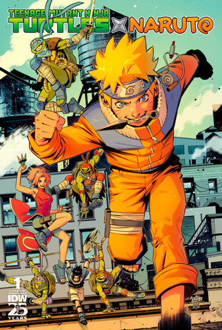 TEENAGE MUTANT NINJA TURTLES X NARUTO #1 INCV ORTEGA