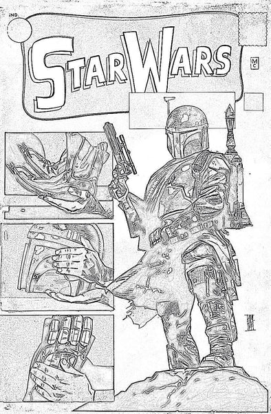 STAR WARS #1 WARP 9 B&W